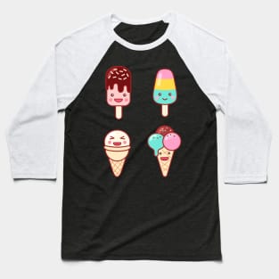 Ice Cream Emoji Medley #2 Baseball T-Shirt